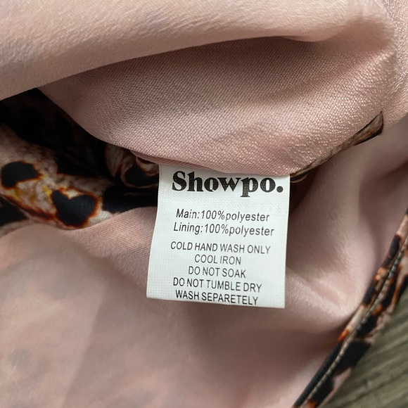 Showpo. “Reapi” top - low back 1 shoulder strappy cheetah print satin tank top - Picture 7 of 7